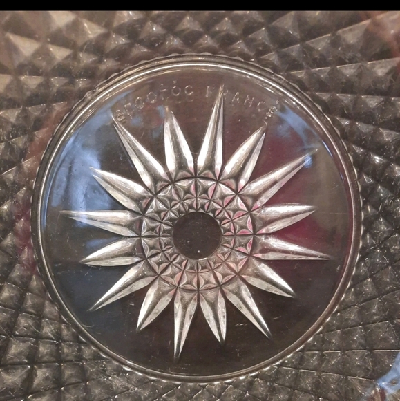 Vintage Arcoroc France Diamant Salad Serving Bowl ~ Tempered Clear Glass ~ 8" - Picture 4 of 6